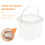 10St Vierkante Transparante Emmer Met 500Ml 9