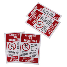 4 Waterdichte Geen Toegang Stickers 9,5x14 Cm Voor Garage, ,