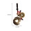 4 Fortuin Sleutelhanger Hangertje Decoratie Ornament 11