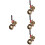 4 Fortuin Sleutelhanger Hangertje Decoratie Ornament 8