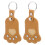 6St PU Huisdier Haar Bewaar Sleutelhanger Hond Kat Decor 1