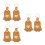 6St PU Huisdier Haar Bewaar Sleutelhanger Hond Kat Decor 7