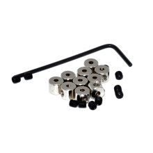 6Set 6 X 5 Mm Skruvnyckel Badge Separator Metallaccessoarer (Silver)