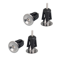 2 Par Cykelhjulshandtagsgrepp I Aluminiumlegering Lås-On Täckdelar