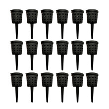 100Pcs Plastgödselbehållare Bonsaigödslingskorgar Återanvändbara