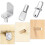 50Pcs Metallhyllstöd Med Stift För Skåp Möbel Display (Silver) 5