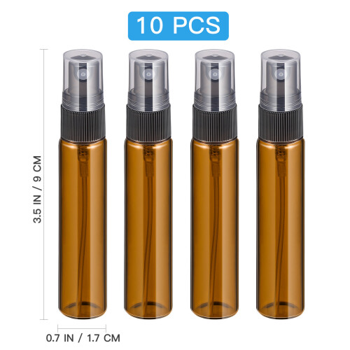 10 St Glasflaskor För Parfym, , Hudvård (10 Ml, Ljust ) 1