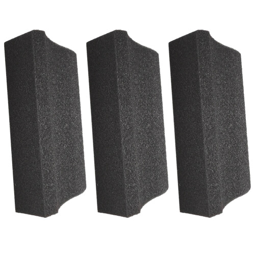 3St Baard Schoonmaak Spons Met Structuur En Zwart Design