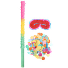 1 Set Födelsedagsfest Piñata Papper Piñata Papper Konfetti Glasögon