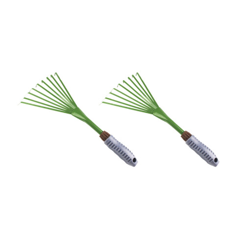 2 Stycken Trädgårds Handhark Ergonomiskt Grepp 1