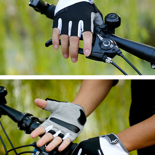 1 Par Cykelhandskar Skidhämmade Halvfinger Xl 2
