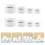 8Pcs Refillable White Lotion Jars Airless Cream Containers for Massage 5