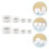 8Pcs Refillable White Lotion Jars Airless Cream Containers for Massage 3