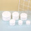 8Pcs Refillable White Lotion Jars Airless Cream Containers for Massage 7