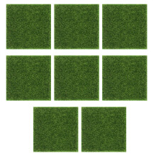 8Pcs Konstgräs DIY Mikrolandskapsdekoration Simulerad Gräsmatta