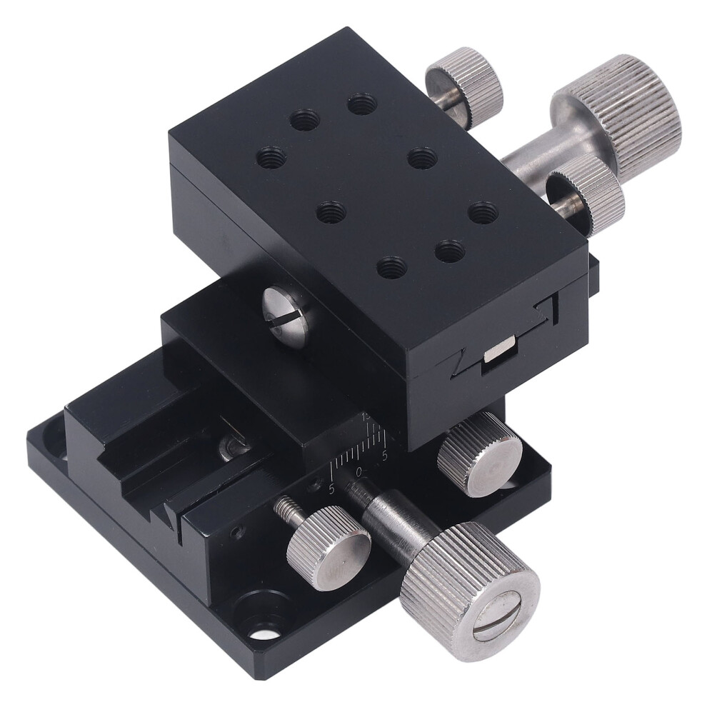 XY Linear Stage 50x30mm Aluminum Alloy Manual Sliding Platform with Scale-image-OPC-PMNRY66-NEW