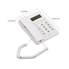 VTC-500 Großknopf-Desktop-Festnetztelefon mit LCD-Anzeige, Stummschaltung & Freisprechen