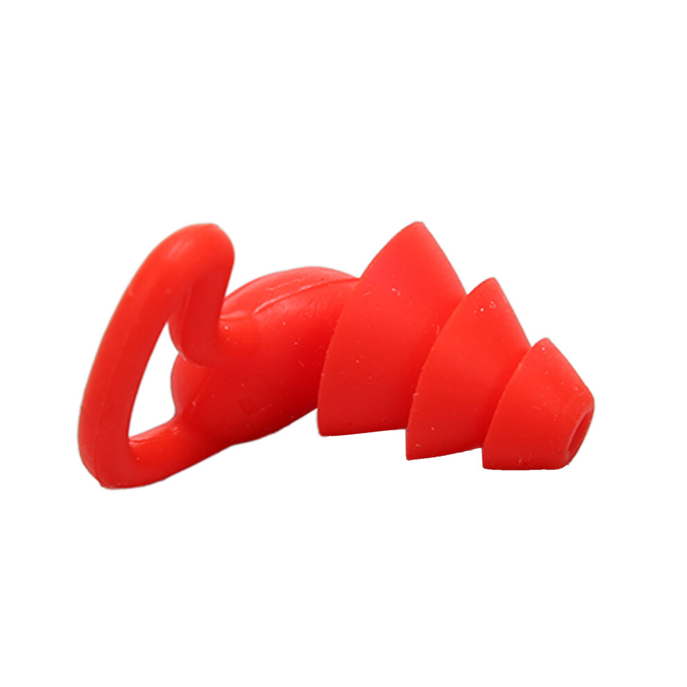 2 Pairs Waterproof Silicone Ear Plugs Noise Reduction for Sleep & Swimming