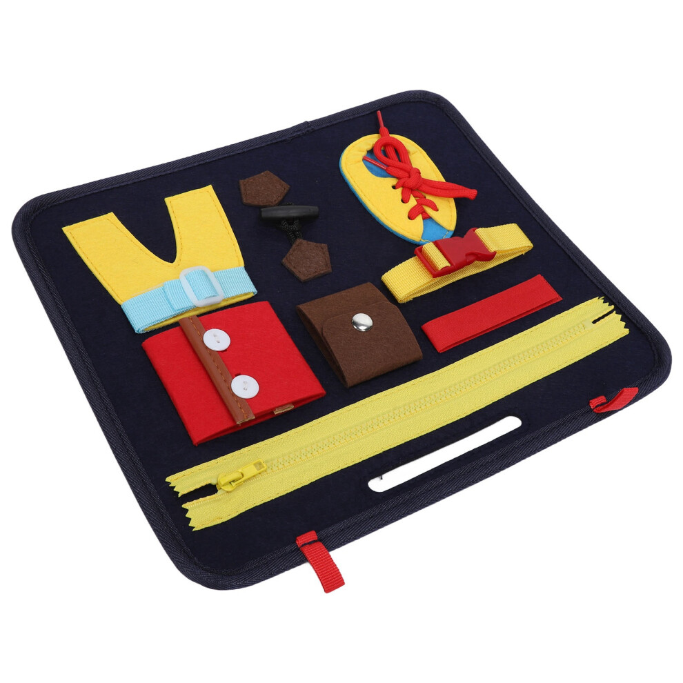 Multifunction Sensory Activities Blanket with Lanyard, Cloth, 50x50cm