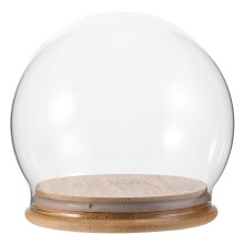 Glassen Toonkoepel Cloche Met Voet Voor Thuis Kantoor Bruiloft