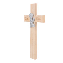 Decoratieve Houten Kruis Massief Ambachtelijk Christelijk Hanger