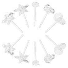1 Set Transparante Piercingretainers Hars Oorring Achterkant Vrouwen