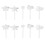 1 Set Transparante Piercingretainers Hars Oorring Achterkant Vrouwen 9