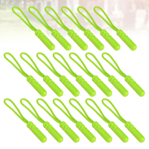 20Pcs Cylinder Head Dragkedja Plastväskor Bagage Fluorescerande 2