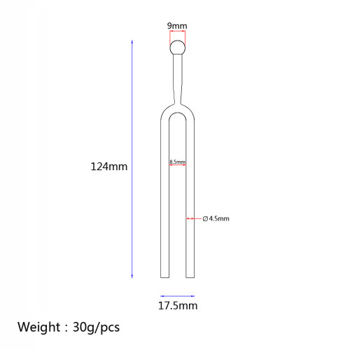 440Hz A Ton Stämmningsgaffel För Violin Och Gitarr R41 Silver 2