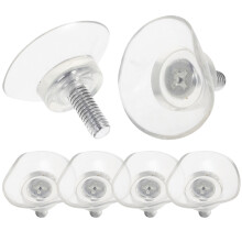 6Pcs Sugekoppar Med Skruvar För Glastabell 6X13