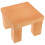 1Pc Durable Wooden Stool Khaki Mini Bench Photo Prop Decorative Riser 1