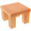 1Pc Durable Wooden Stool Khaki Mini Bench Photo Prop Decorative Riser 4