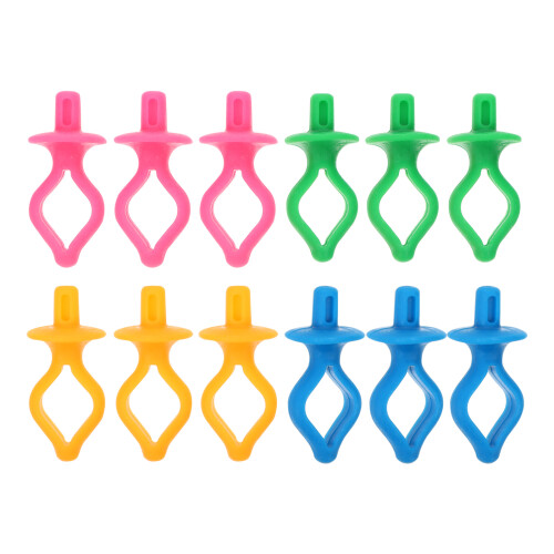 12Pièces Clips Silicone Bobbin Support Durable Pour Couture Coloré 1