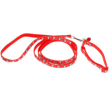Julmönstrad Hundkäppa I Polyester För Träning, Med Halsband