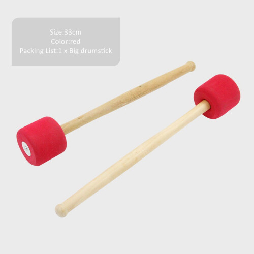 1 Styck Drumstick Skumslagverk Trummhammare Med Trähandtag 1