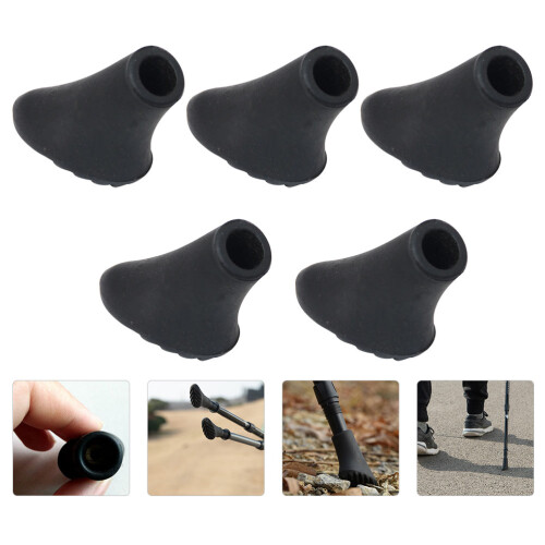 5 Stycken Gummispetsar För Skidstavar, Förtjockade Skydd 2