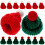 24Pcs Assorted Color Mini Christmas Hats Wool Yarn Doll Decorations 1