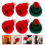24Pcs Assorted Color Mini Christmas Hats Wool Yarn Doll Decorations 7