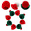 24Pcs Assorted Color Mini Christmas Hats Wool Yarn Doll Decorations 9