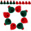 24Pcs Assorted Color Mini Christmas Hats Wool Yarn Doll Decorations 4