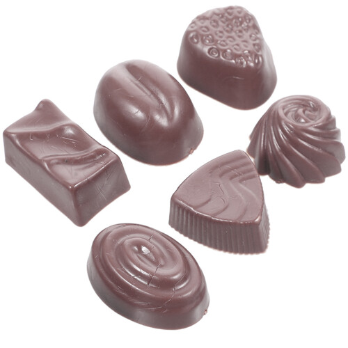 6Pcs Choklad Realistiska Simulerade Chokladmodeller Bulk