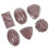 6Pcs Choklad Realistiska Simulerade Chokladmodeller Bulk 6