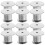 10Pcs Låsande Baksidor I Metall För Brickbok Hüttar Väskor (Vit) 1