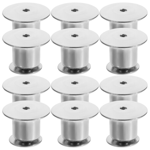 10Pcs Låsande Baksidor I Metall För Brickbok Hüttar Väskor (Vit)
