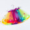 Flickor Elastisk Midja Regnbåge Tutu Kjol Slipknut Tulle 8