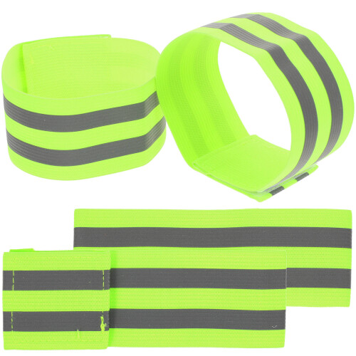 4Pcs Praktiska Reflexband Hög Synlighet Reflexarmband Armband
