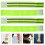 4Pcs Praktiska Reflexband Hög Synlighet Reflexarmband Armband 4