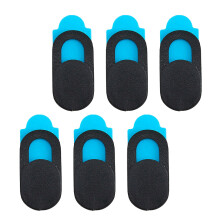 6Pcs Smartphone Webbkameraöverdrag Anti-Peep Plast Svart