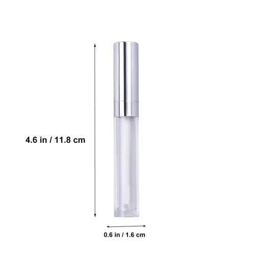 3 Stycken 6 Ml Glansläppstiftsbehållare (Silver) 2