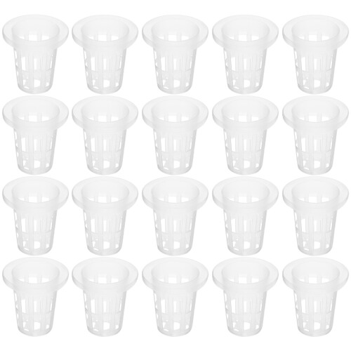 50Pcs Hydroponiska Nätbehållare Slitsade Återanvändbara